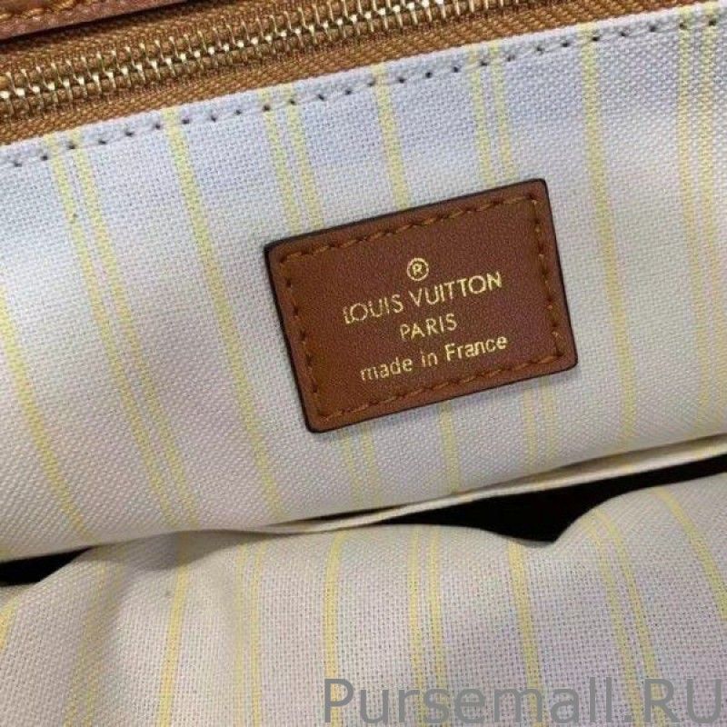 OnTheGo MM Bag In Raffia With Brown M57707