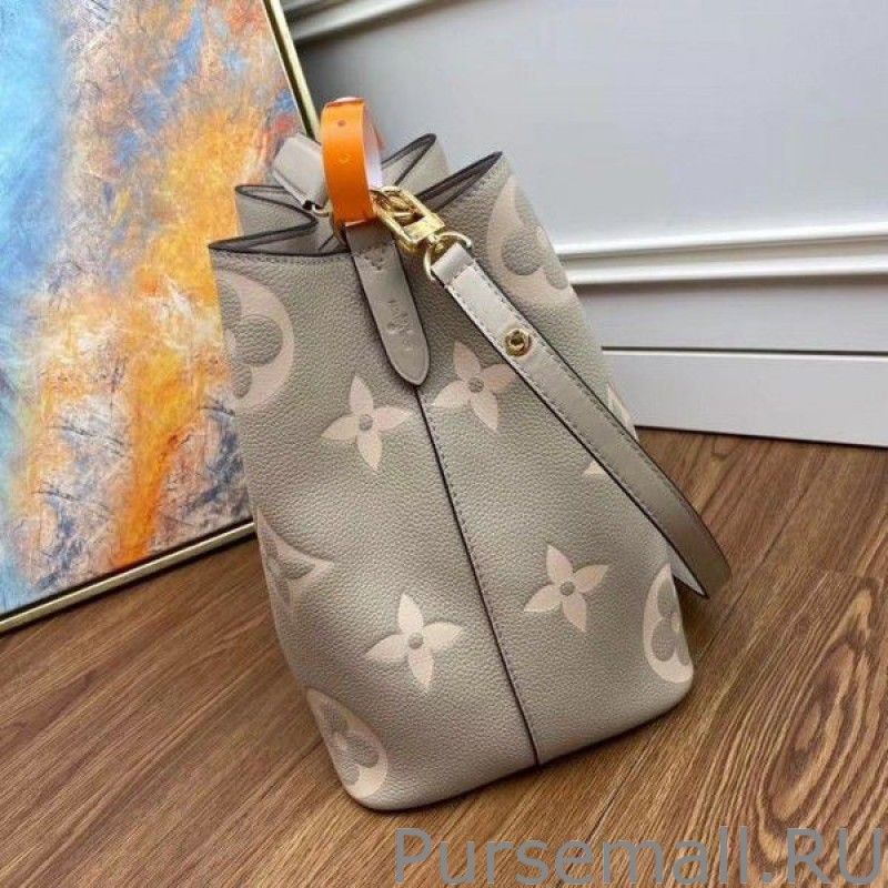 NeoNoe MM Bag In Tourterelle Gray Leather M45555