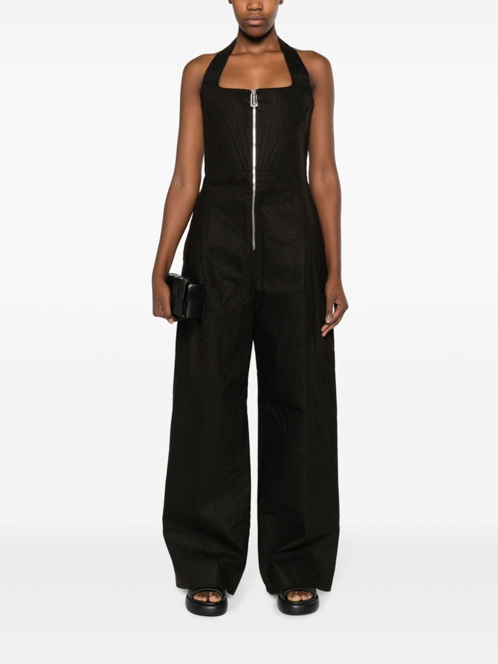 Bo*te*ga ve*ne*ta halterneck linen jumpsuit