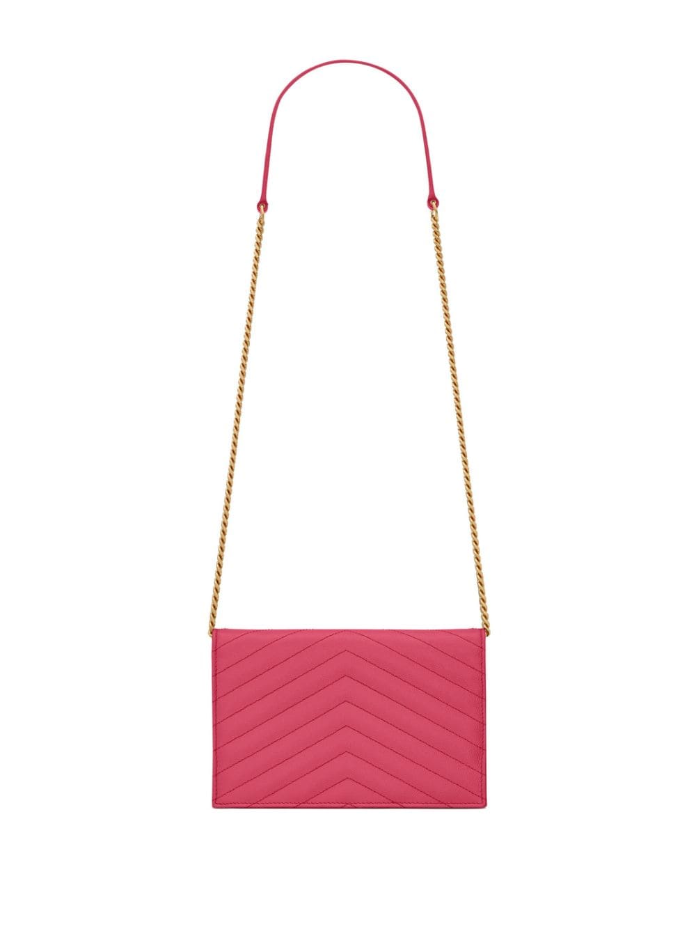 Saint Laurent Cassandre Envelope leather chain wallet