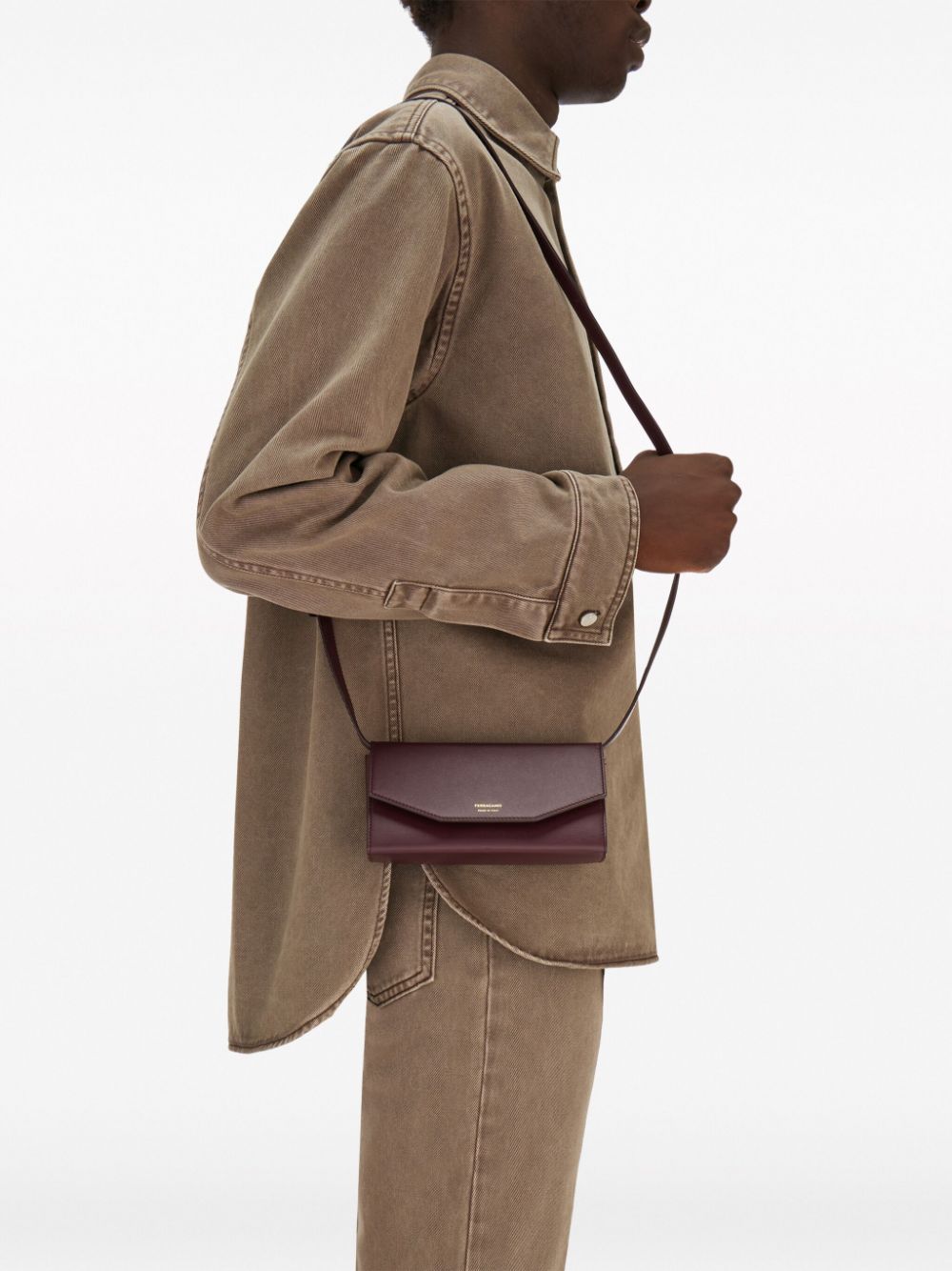Ferragamo Compact leather crossbody bag