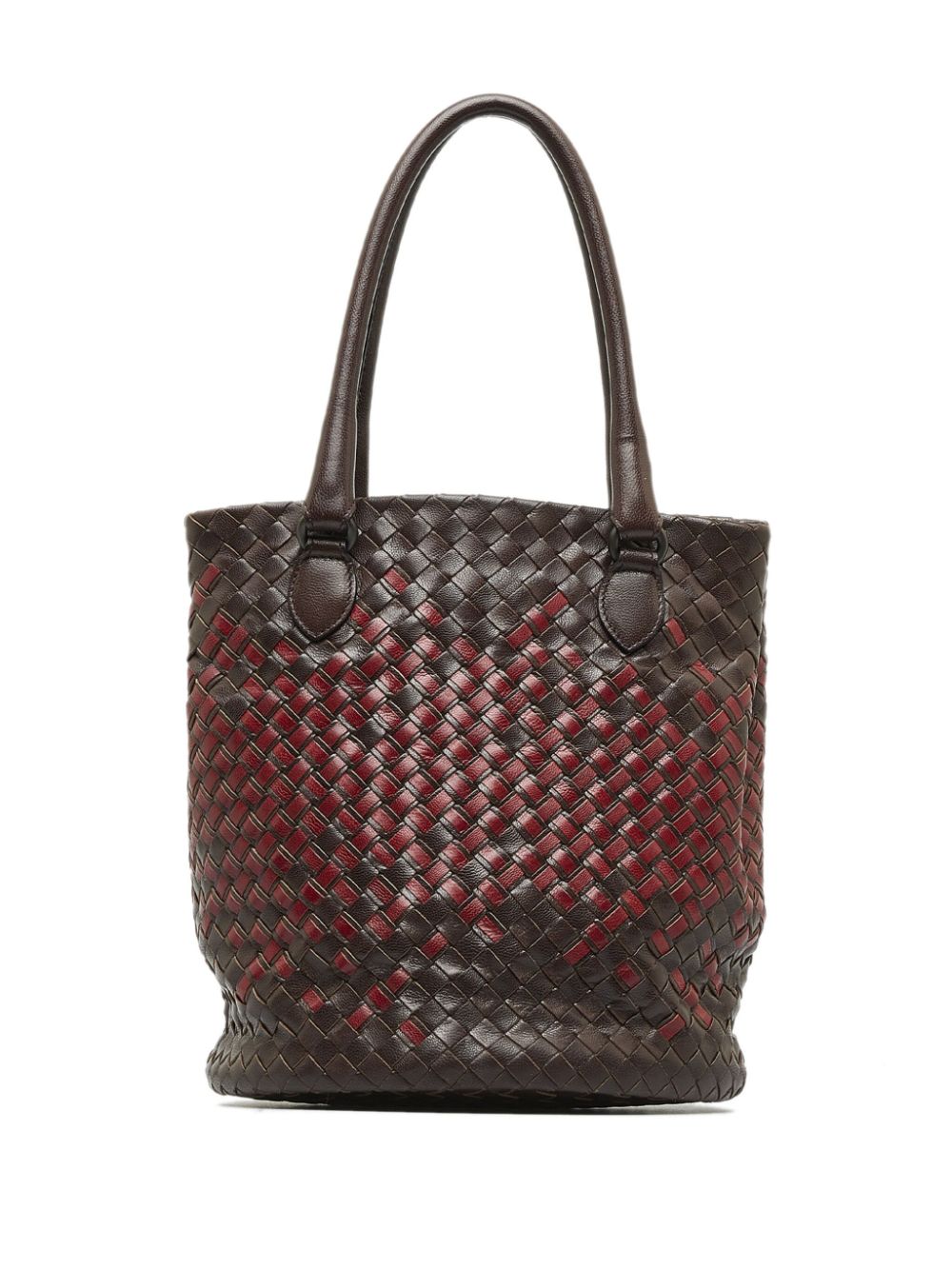 Bo*te*ga ve*ne*ta 2000-2010 intrecciato double-tone bucket bag