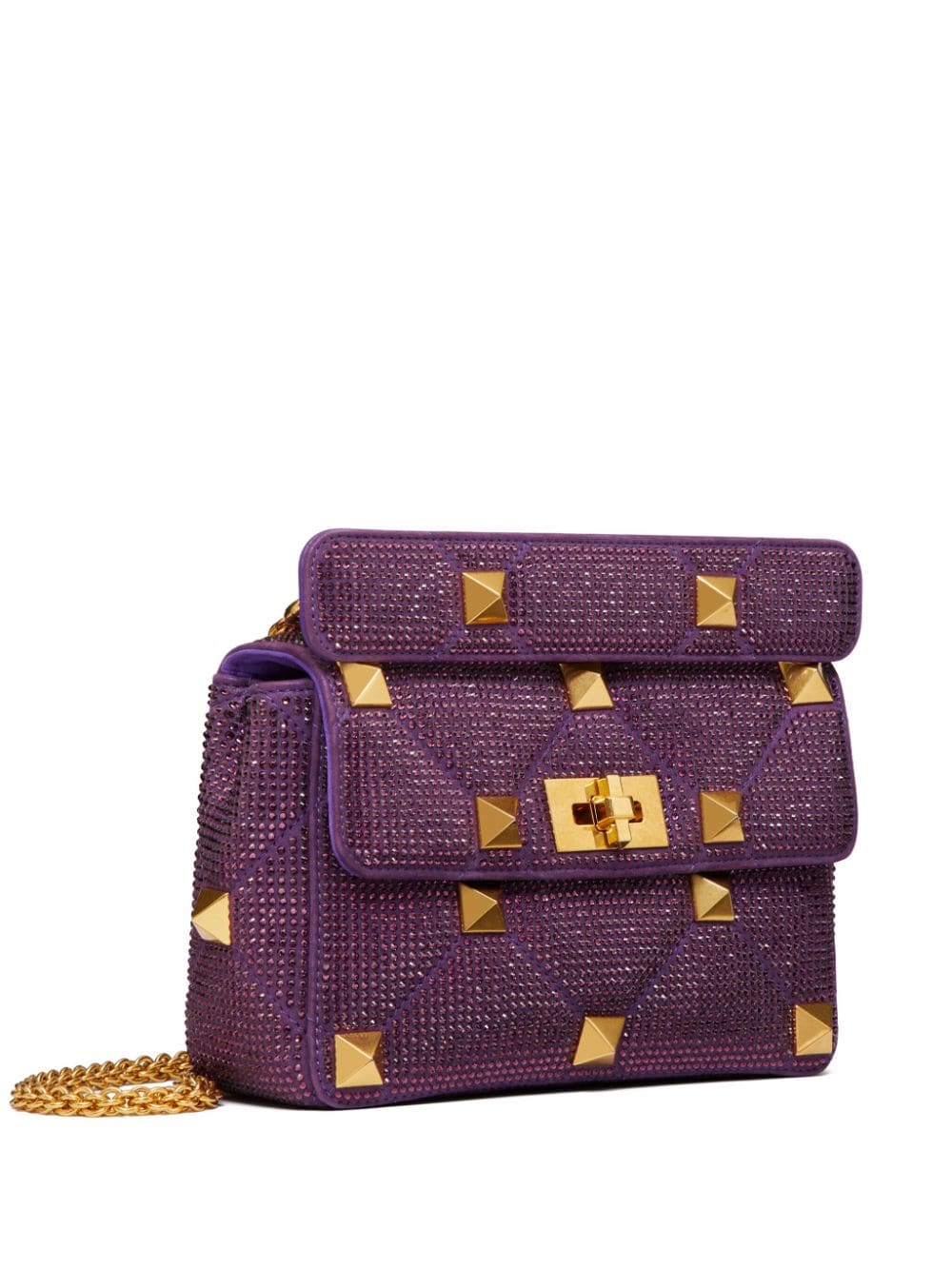 Valentino Garavani medium Roman Stud rhinestone-embellished shoulder bag