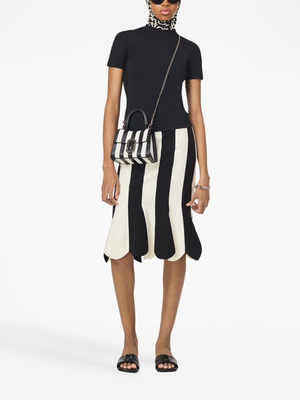 Marc Jacobs The Striped St. Marc top-handle bag