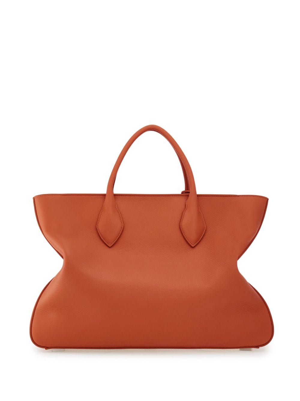 New Season Ferragamo logo-print leather tote bag