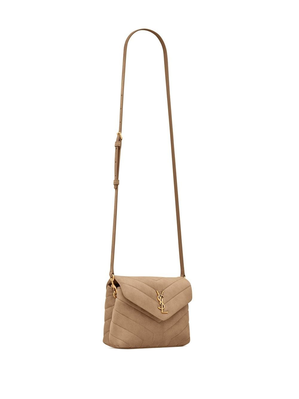 Saint Laurent quilted logo-plaque crossbody bag