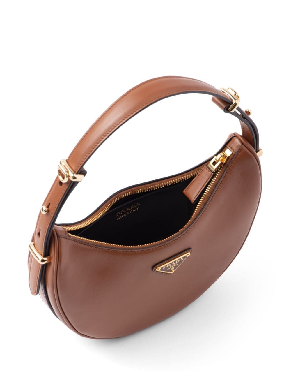 Pra*a arqué leather shoulder bag